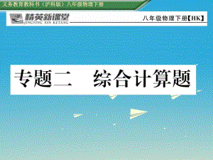 八年級(jí)物理全冊(cè) 專(zhuān)題二 綜合計(jì)算題課件 （新版）滬科版