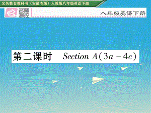 八年級(jí)英語(yǔ)下冊(cè) Unit 5 What were you doing when the rainstorm came（第2課時(shí)）Section A（3a-4c）習(xí)題課件 （新版）人教新目標(biāo)版