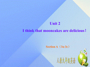 九年級英語全冊 Unit 2 I think that mooncakes are delicious Section A（3a-3c）課件 （新版）人教新目標版