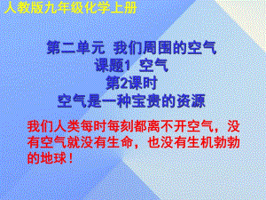 九年級(jí)化學(xué)上冊(cè) 第二單元 課題1 空氣課件2 （新版）新人教版