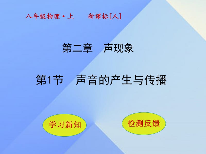 八年級物理上冊 2_1 聲音的產(chǎn)生與傳播課件 （新版）新人教版_第1頁