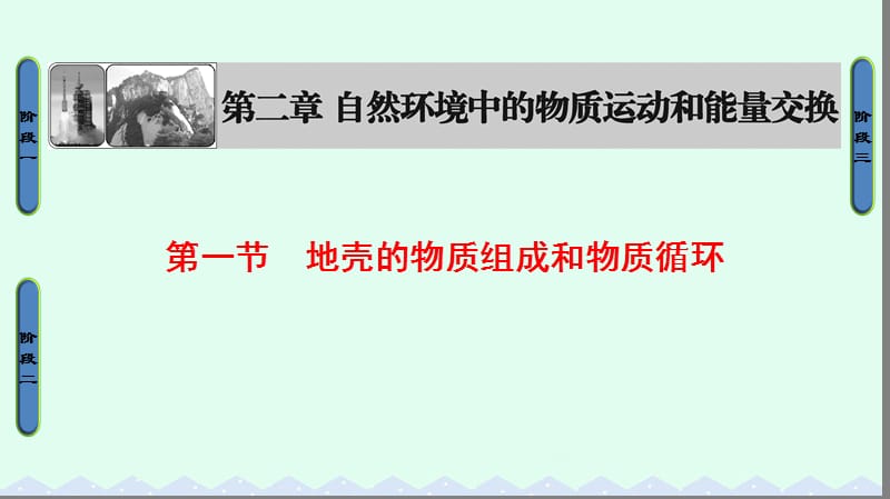 高中地理 第二章 自然環(huán)境中的物質(zhì)運(yùn)動(dòng)和能量交換 第一節(jié) 地殼的物質(zhì)組成和物質(zhì)循環(huán)課件 湘教版必修1_第1頁(yè)