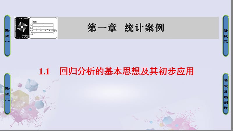 高中数学 第一章 统计案例 1.1 回归分析的基本思想及其初步应用课件 新人教A版选修1-2_第1页