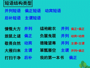 八年級(jí)語(yǔ)文上冊(cè) 短語(yǔ)小用途大課件 新人教版