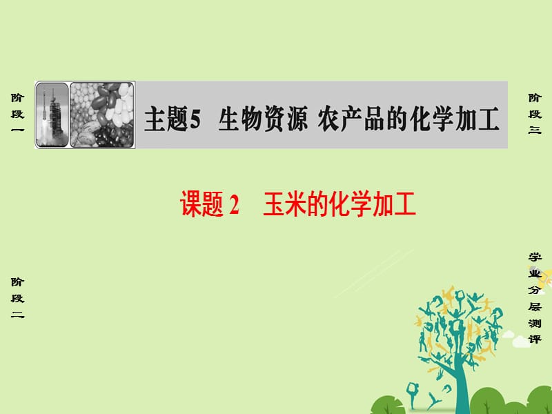 高中化学 主题5 生物资源 农产品的化学加工 课题2 玉米的化学加工课件 鲁科版选修2_第1页