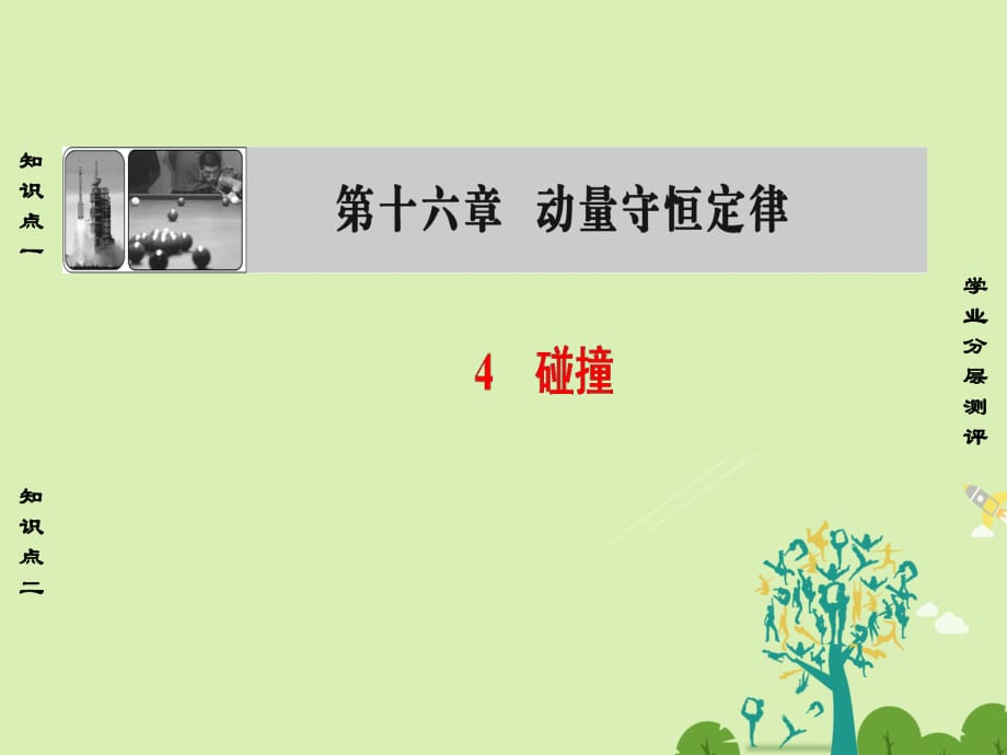 高中物理 第16章 動量守恒定律 4 碰撞課件 新人教選修3-5_第1頁