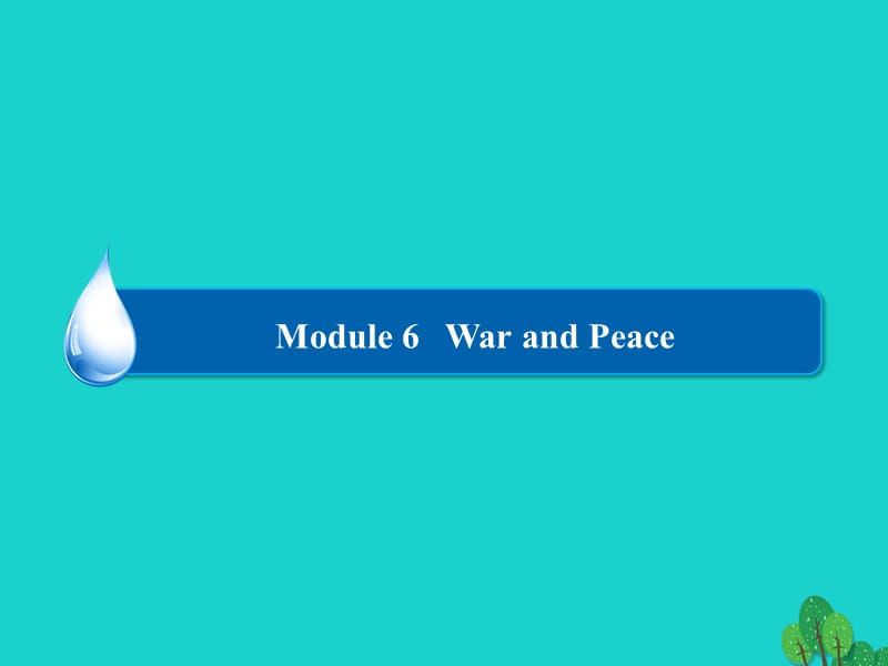 高中英語 Module 6 War and Peace Sections Ⅱ Grammar課件 外研版選修61_第1頁