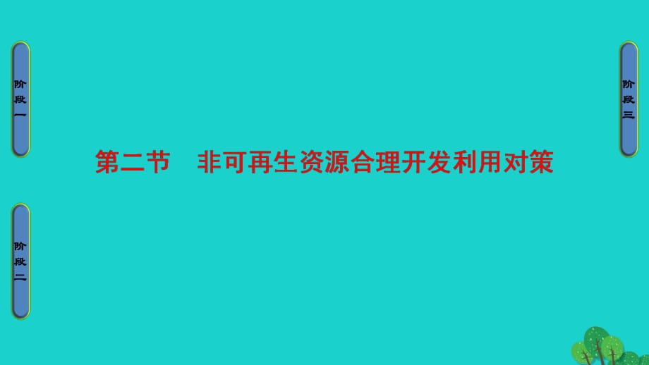 高中地理 第3章 自然資源的利用與保護 第2節(jié) 非可再生資源合理開發(fā)利用對策課件 新人教版選修6_第1頁