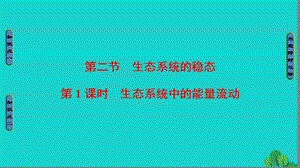 高中生物 第4章 生態(tài)系統(tǒng)的穩(wěn)態(tài) 第2節(jié) 生態(tài)系統(tǒng)的穩(wěn)態(tài)（第1課時）生態(tài)系統(tǒng)中的能量流動課件 蘇教版必修3