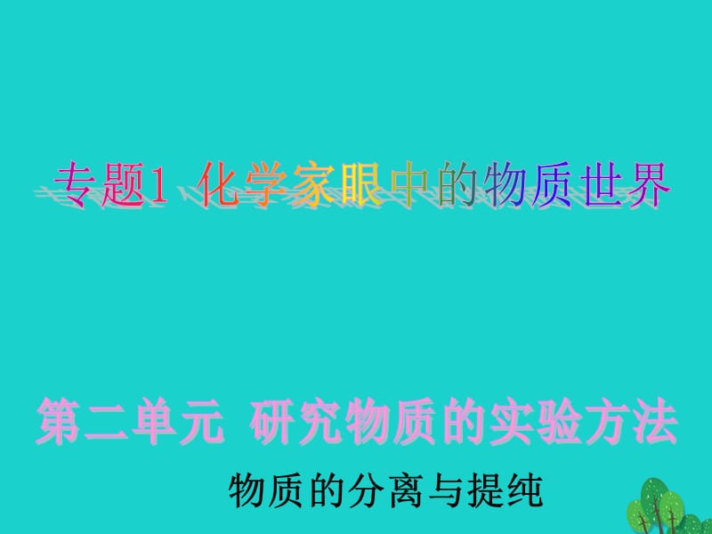 高中化学 1_2_1 物质的分离与提纯课件 苏教版必修1_第1页