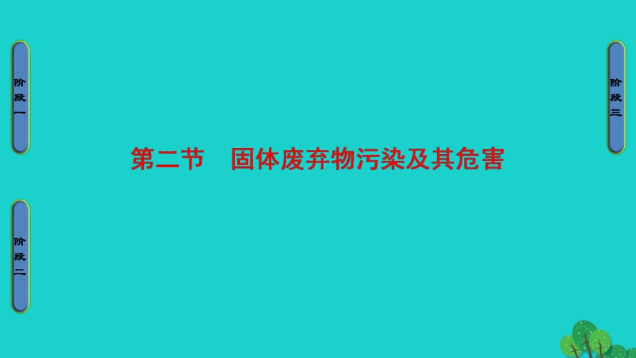 高中地理 第2章 环境污染与防治 第2节 固体废弃物污染及其危害课件 新人教版选修6_第1页