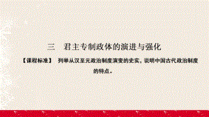 高中歷史 專題1 古代中國(guó)的政治制度 1_3 君主專制政體的演進(jìn)與強(qiáng)化課件 人民版必修1