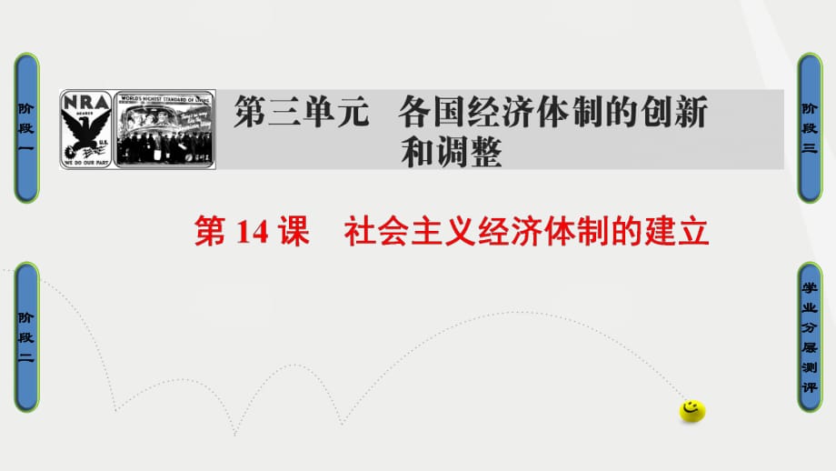 高中歷史 第3單元 各國經(jīng)濟體制的創(chuàng)新和調(diào)整 第14課 社會主義經(jīng)濟體制的建立課件 岳麓版必修1_第1頁