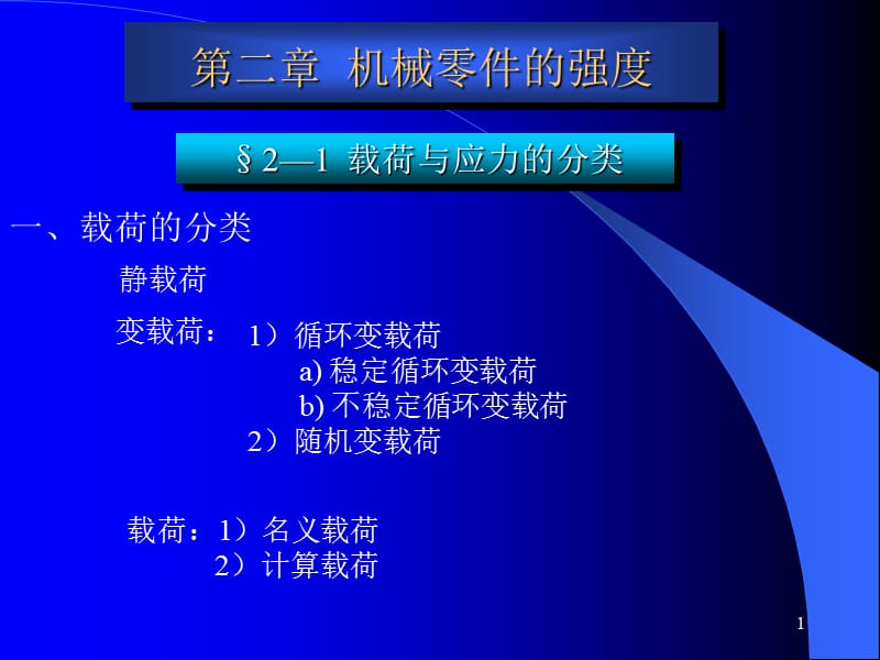 静应力时机械零件的强度计算_第1页