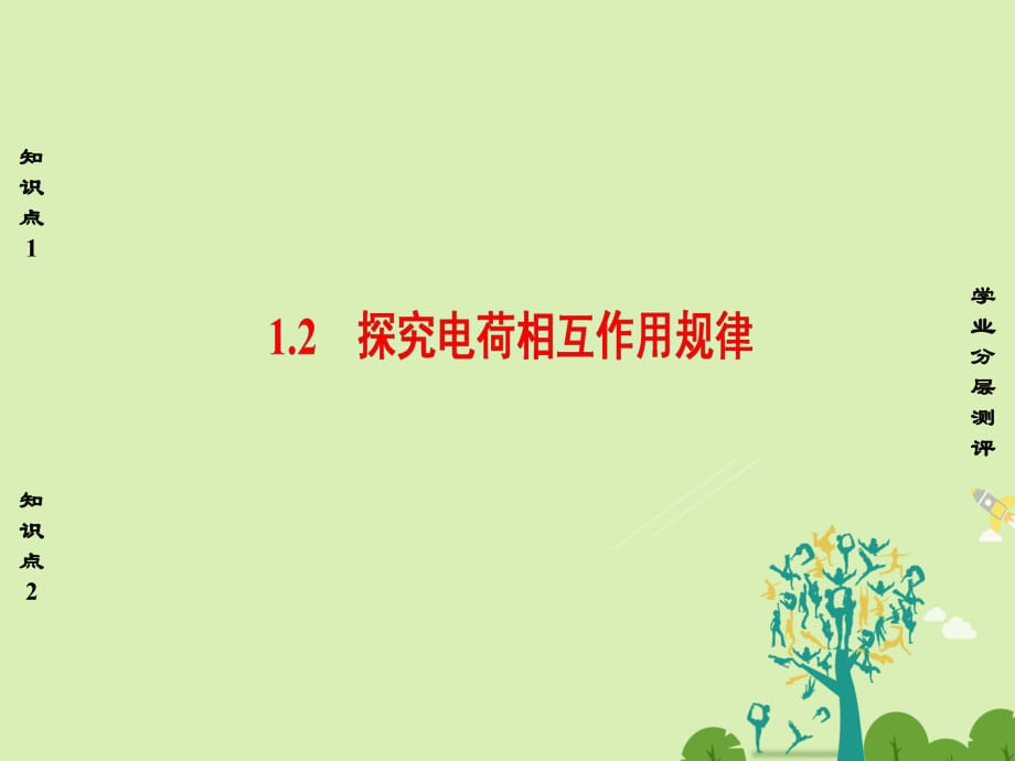 高中物理 第1章 電荷的相互作用 1_2 探究電荷相互作用規(guī)律課件 滬科版選修3-1_第1頁