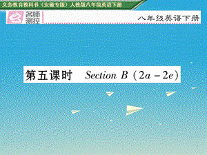 八年級英語下冊 Unit 8 Have you read Treasure Island yet（第5課時）Section B（2a-2e）習(xí)題課件 （新版）人教新目標(biāo)版