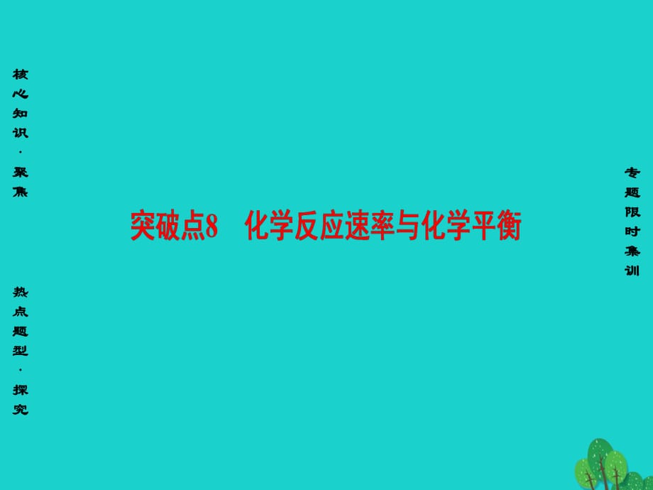 高三化学二轮复习 第1部分 专题2 化学基本理论 突破点8 化学反应速率与化学平衡课件_第1页