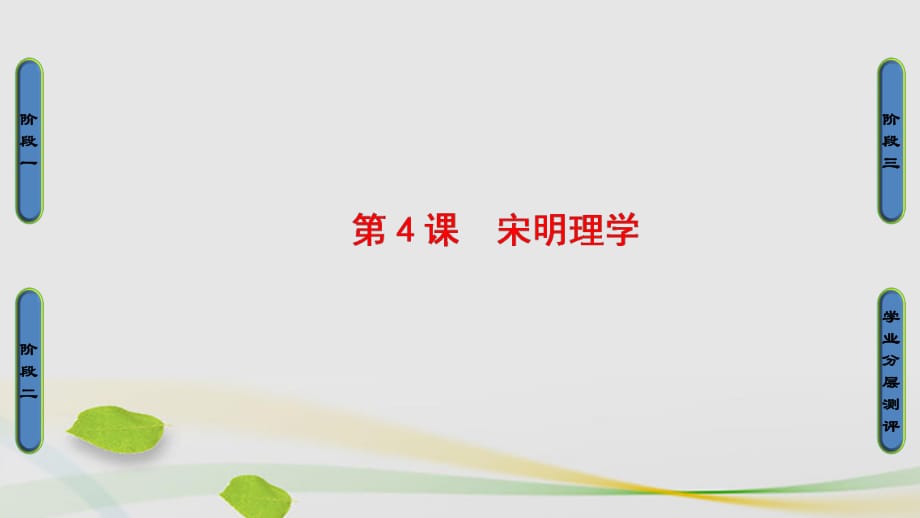 高中歷史 第1單元 中國(guó)古代的思想和科技 第4課 宋明理學(xué)課件 岳麓版必修1_第1頁(yè)