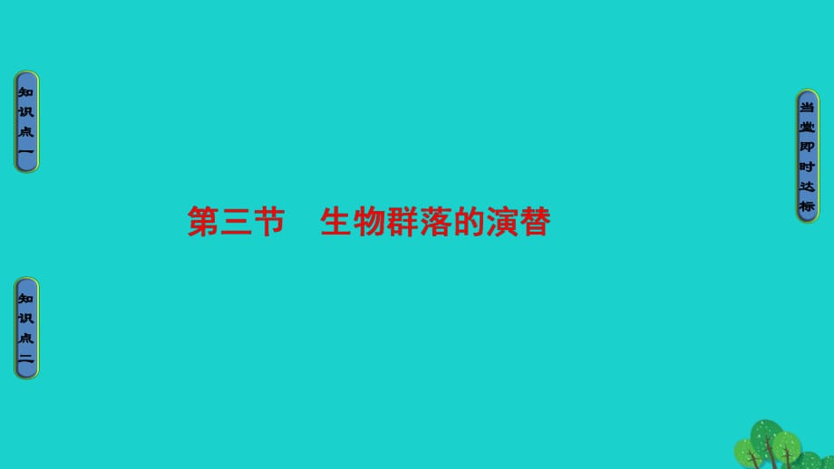 高中生物 第3章 生物群落的演替 第3節(jié) 生物群落的演替課件 蘇教版必修3_第1頁