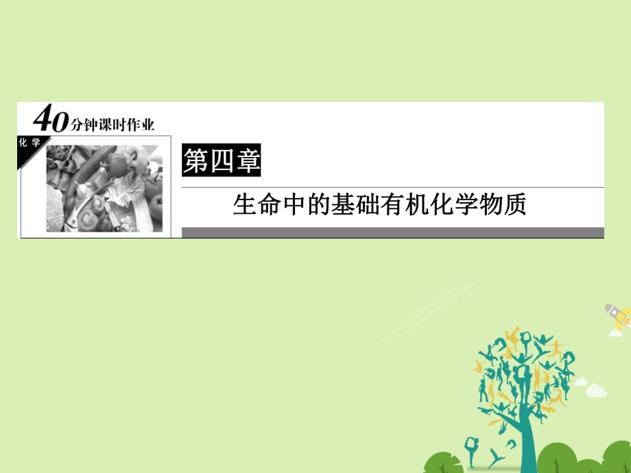 高中化学 第4章 生命中的基础有机化学物质 13 油脂习题课件 新人教版选修5_第1页