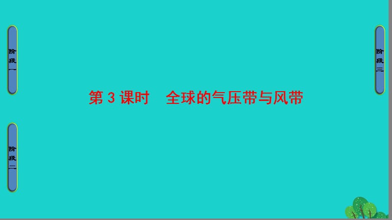 高中地理 第2單元 從地球圈層看地理環(huán)境 第2節(jié) 大氣圈與天氣、氣候（第3課時）全球的氣壓帶與風(fēng)帶課件 魯教版必修1__第1頁