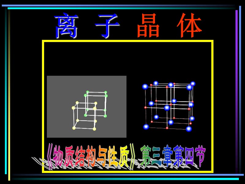 化学：《离子晶体》：课件一（25张PPT）（人教版选修3）_第3页