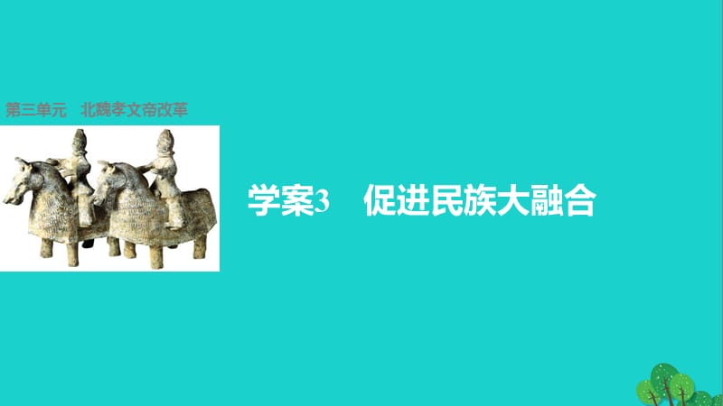 高中歷史 第三單元 北魏孝文帝改革 3 促進(jìn)民族大融合課件 新人教版選修1_第1頁