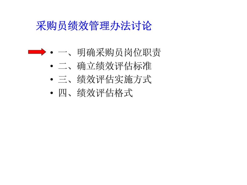 采购员绩效考核办法讨论_第1页