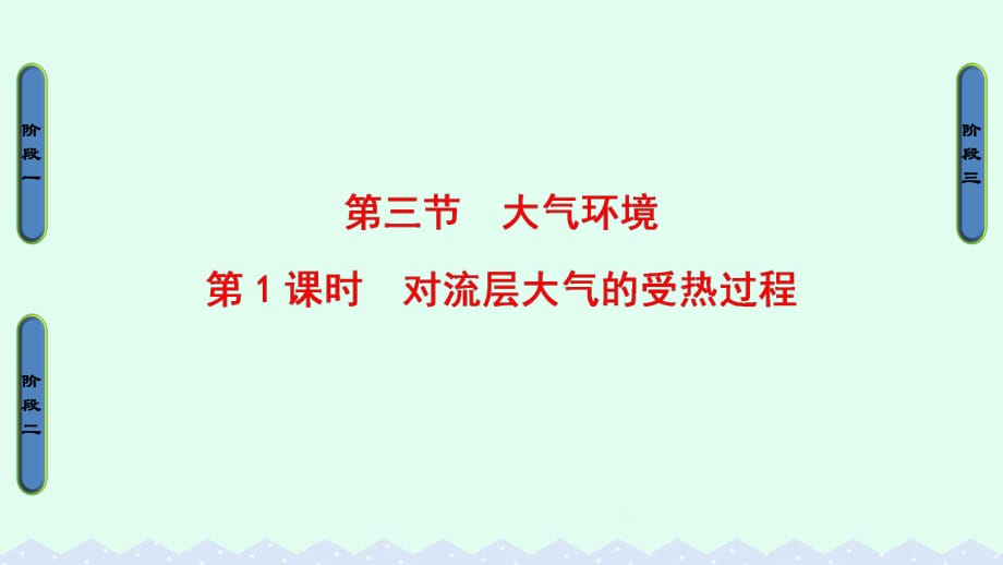 高中地理 第二章 自然环境中的物质运动和能量交换 第三节 大气环境第1课时课件 湘教版必修1_第1页