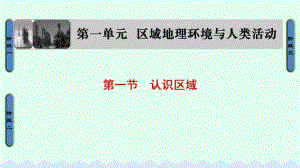 高中地理 第1單元 區(qū)域地理環(huán)境和人類活動 第一節(jié) 認識區(qū)域課件 魯教版必修3