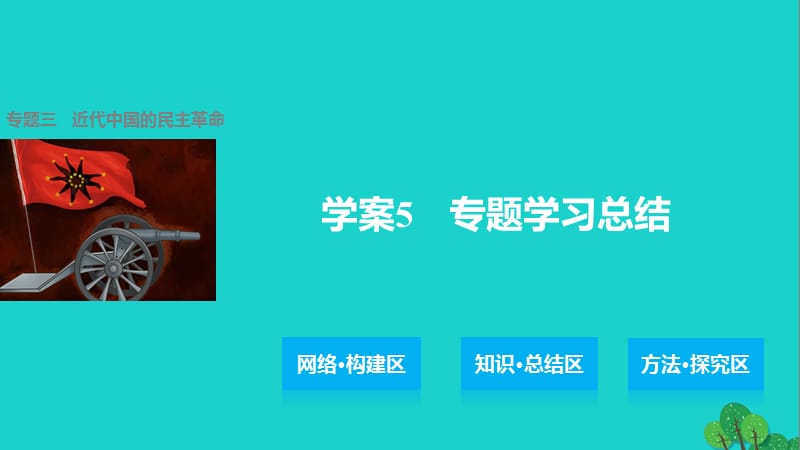 高中歷史 專題三 近代中國的民主革命 5 專題學(xué)習(xí)總結(jié)課件 人民版必修1_第1頁