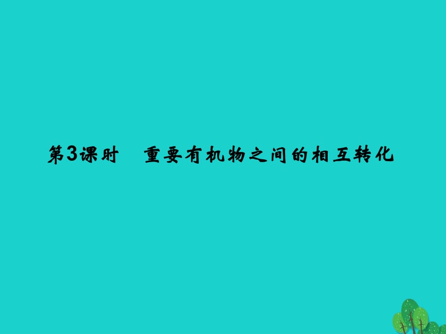 高中化学 专题4 烃的衍生物 4_3_3 重要有机物之间的相互转化课件 苏教版选修5_第1页