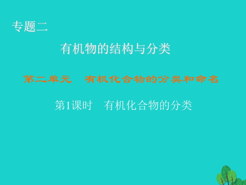 高中化學(xué) 2_2_1 有機(jī)化合物的分類課件 蘇教版選修51_第1頁