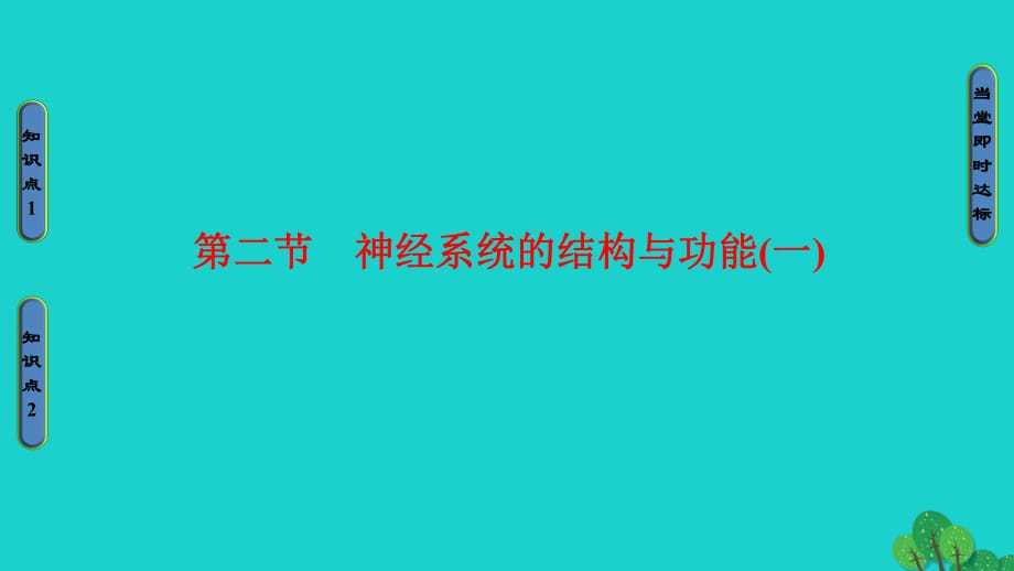 高中生物 第2章 動(dòng)物生命活動(dòng)的調(diào)節(jié) 第2節(jié) 神經(jīng)系統(tǒng)的結(jié)構(gòu)與功能（一）課件 浙科版必修3_第1頁