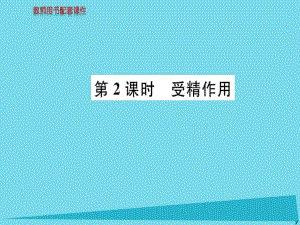 高中生物 第2章 第1節(jié) 第2框 受精作用課件 新人教版必修2