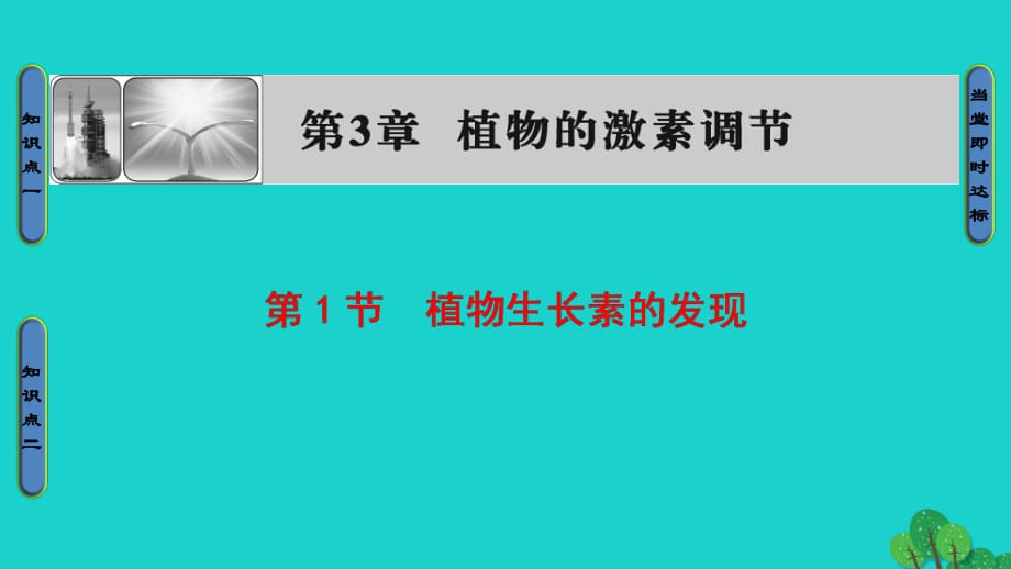 高中生物 第3章 植物的激素調節(jié) 第1節(jié) 植物生長素的發(fā)現(xiàn)課件 新人教版必修3_第1頁