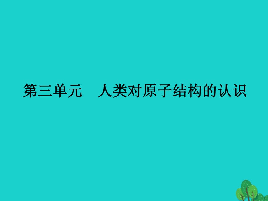 高中化學(xué) 專題1 化學(xué)家眼中的物質(zhì)世界 第三單元 人類對原子結(jié)構(gòu)的認(rèn)識(shí)課件 蘇教版必修1_第1頁