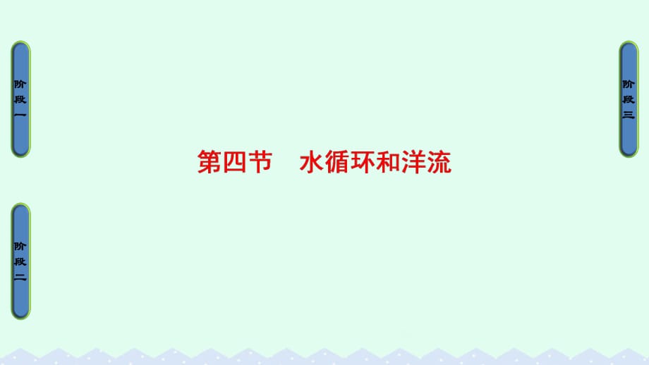 高中地理 第二章 自然環(huán)境中的物質(zhì)運(yùn)動(dòng)和能量交換 第四節(jié) 水循環(huán)和洋流課件 湘教版必修1_第1頁(yè)