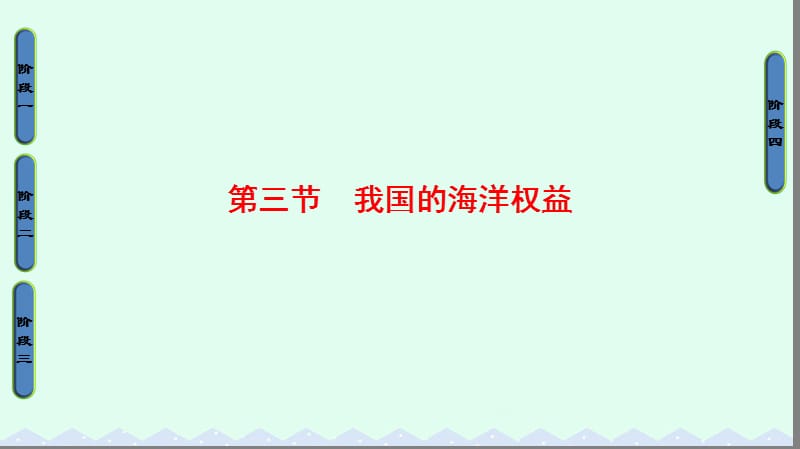 教師用書2016-2017學(xué)年高中地理第4單元維護(hù)海洋權(quán)益第3節(jié)我國的海洋權(quán)益整合提升課件魯教版選修_第1頁