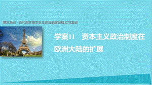 高中歷史 第三單元 近代西方資本主義政治制度的確立與發(fā)展 11 資本主義政治制度在歐洲大陸的擴展課件 新人教版必修1