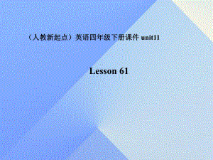 四年級(jí)英語(yǔ)下冊(cè)《Unit 11 peoples and countries》（Lesson 61）課件 人教新起點(diǎn)