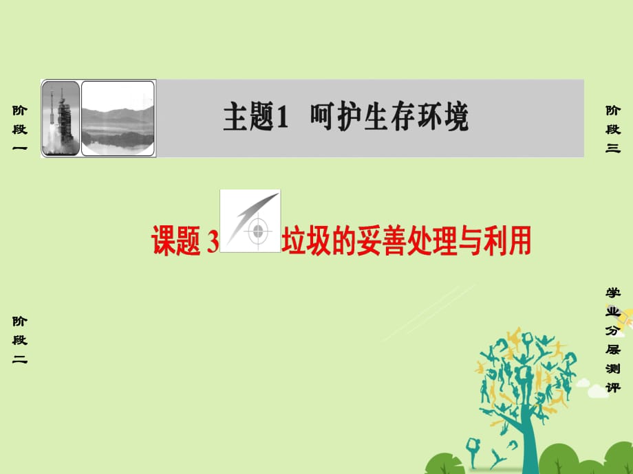 高中化學 主題1 呵護生存環(huán)境 課題3 垃圾的妥善處理與利用課件 魯科版選修1_第1頁