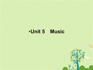 高考英語一輪復習 第一部分 模塊知識 Unit 5 Music課件 新人教版必修2