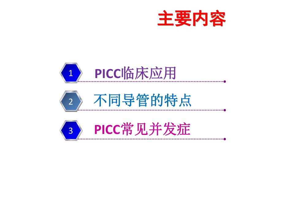 picc导管临床应用研究报告ppt课件_第1页