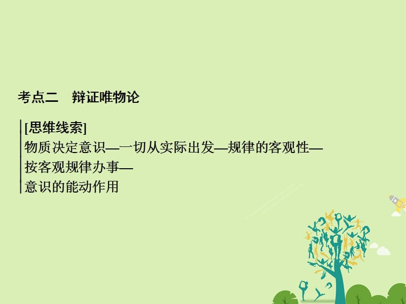 高考政治二輪復習 第一部分 專題突破方略 十 哲學思想與唯物論、認識論 2 辯證唯物論課件_第1頁