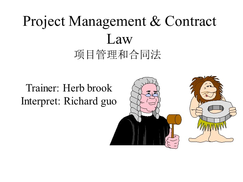 《项目管理和合同法》PPT课件_第1页