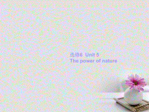 高考英語(yǔ)一輪復(fù)習(xí) Unit 5 The power of nature課件 新人教版選修6