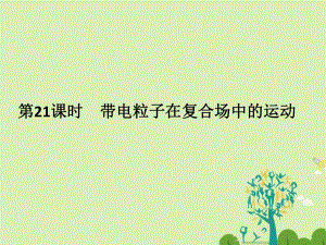 高考物理二輪復習專題六 磁場 第21課時 帶電粒子在復合場中的運動課件1