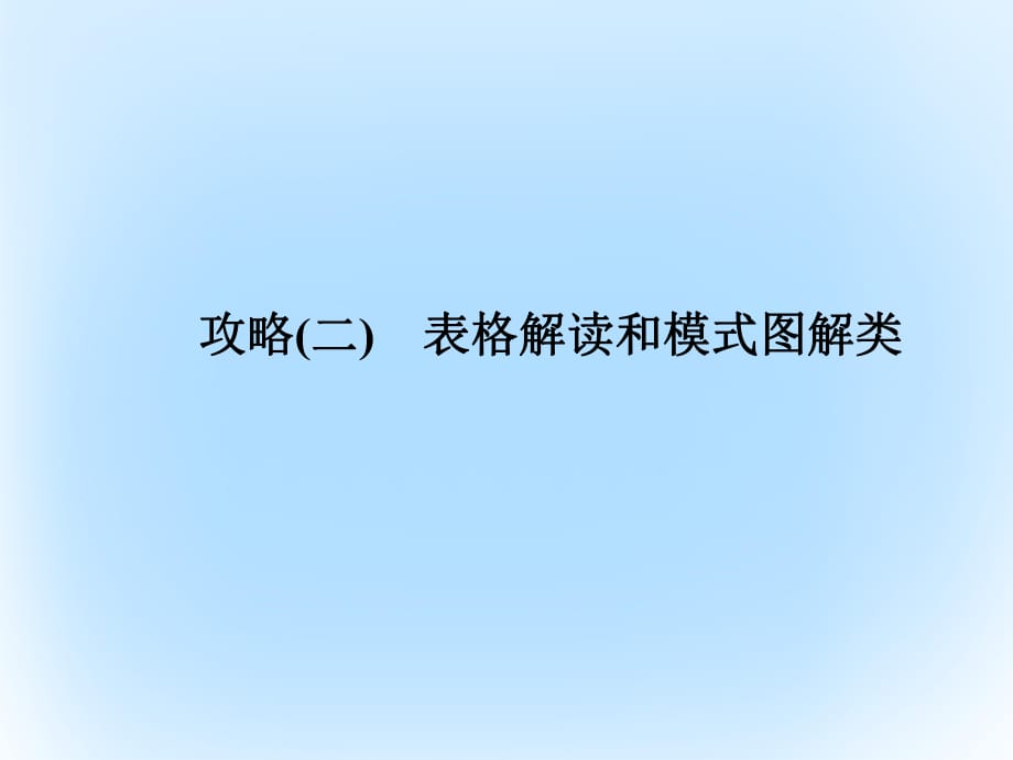 高考生物二輪復(fù)習(xí) 專題輔導(dǎo)與訓(xùn)練 第二部分 應(yīng)考技巧篇攻略（二）課件_第1頁