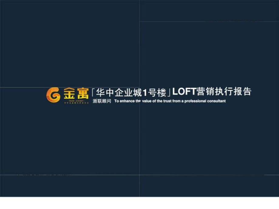 2010年武汉华中企业城1号楼LOFT营销执行报告_第1页